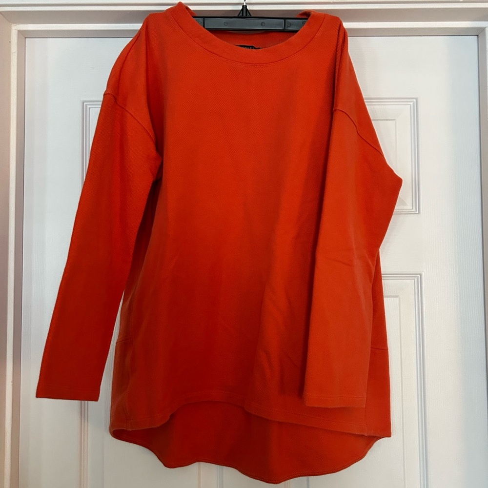 Eileen Fisher Vibrant Orange Sweatshirt